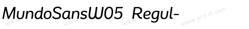 MundoSansW05  Regul字体转换